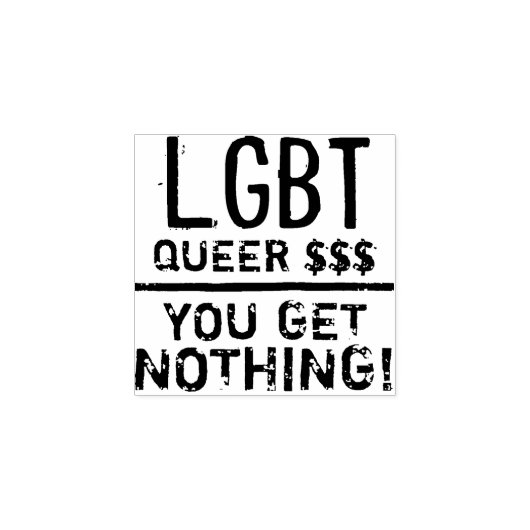 LGBT Fake Money Stamp Rubberstempel (Afrduk)