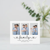 LGBT Familie Foto Sjabloon Gepersonaliseerde Tekst (Staand voorkant)