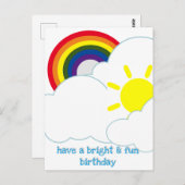 LGBT - Feliciteerkaart - Bright & Fun Verjaardag Briefkaart (Voorkant / Achterkant)