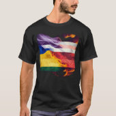 Lgbt Flag Burning T-shirt (Voorkant)