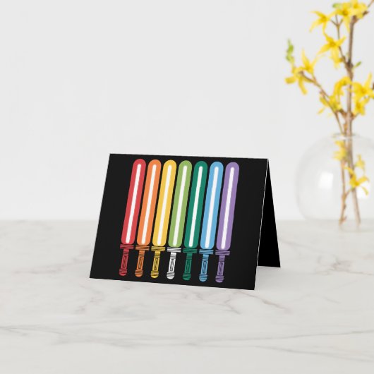 LGBT Flag Gay Pride Kaart (Gele Bloem)