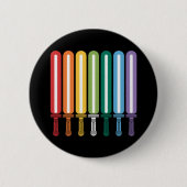 LGBT Flag Gay Pride Ronde Button 5,7 Cm (Voorkant)