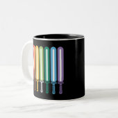 LGBT Flag Gay Pride Tweekleurige Koffiemok (Voorkant links)