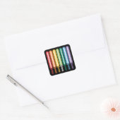 LGBT Flag Gay Pride Vierkante Sticker (Envelop)