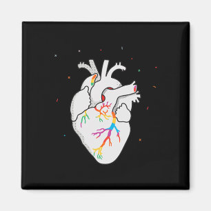 LGBT Flag Heartbeat Gay Lesbian Resist Mannen Vrou Magneet