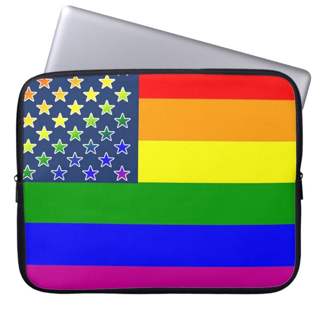 Lgbt Flag Laptop Sleeve (Voorkant)