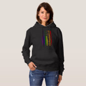 Lgbt Flag Leopard Pride Ally Rainbow American Flag Hoodie (Voorkant volledig)