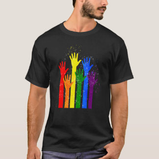 Lgbt Flag Lgbt Pride Hand Equality Ci T-shirt