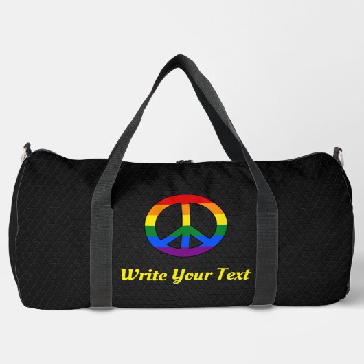 LGBT flag peace sign  Plunjezak (Voorkant)