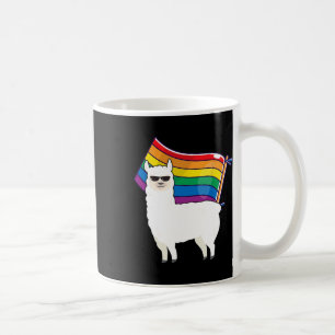 LGBT Flag T Shirt Llama Gay Lesbian Resist Mannen Koffiemok