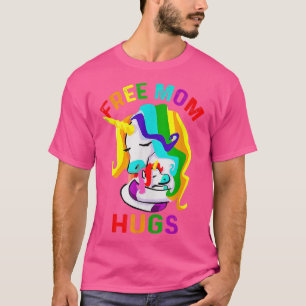 Lgbt Free Mam Hugs UnicornGay Pride Lgbt Rainbow F T-shirt