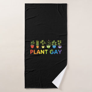 LGBT Funny Plant Gay Gardener Badhanddoek