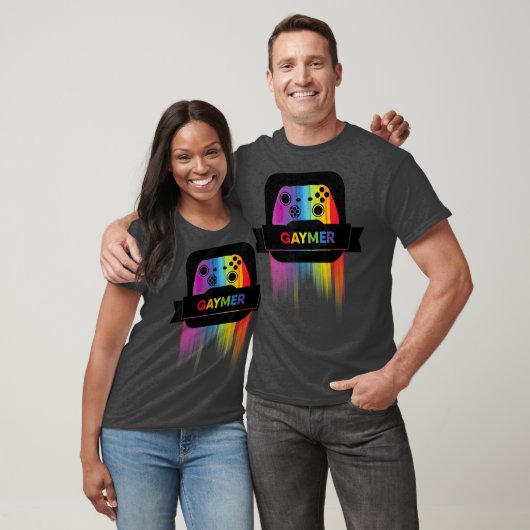 LGBT Gamer Gaymer T Gay Pride Rainbow Gamepad T-shirt (Unisex)