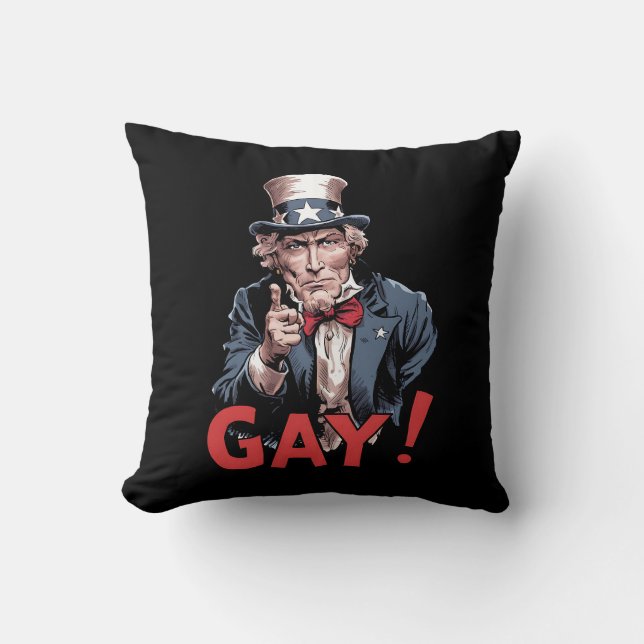 LGBT Gay Ally Pride Maand Funny Kussen (Voorkant)