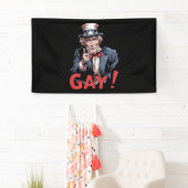 LGBT Gay Ally Pride Maand Funny Spandoek (Insitu)