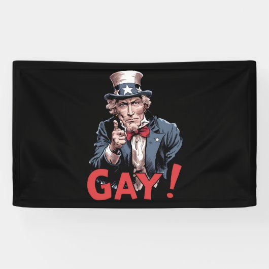 LGBT Gay Ally Pride Maand Funny Spandoek (Horizontaal)