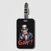 LGBT Gay Ally Pride Maand Grappig Bagagelabel (Voorkant (verticaal))