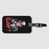 LGBT Gay Ally Pride Maand Grappig Bagagelabel (Voorkant (horizontaal))