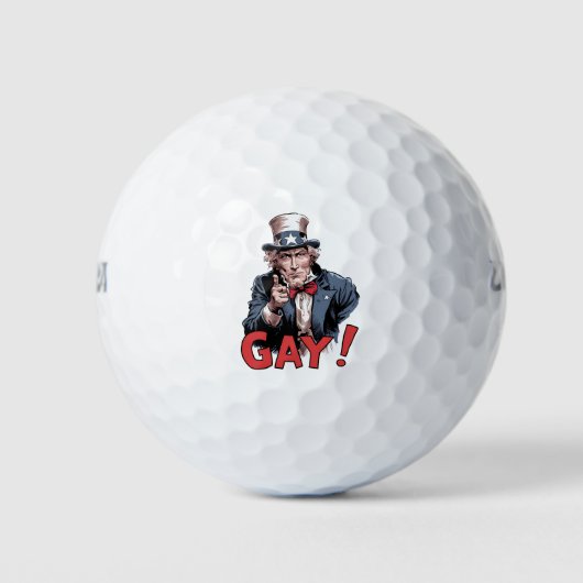 LGBT Gay Ally Pride Maand Grappig Golfballen (Voorkant)