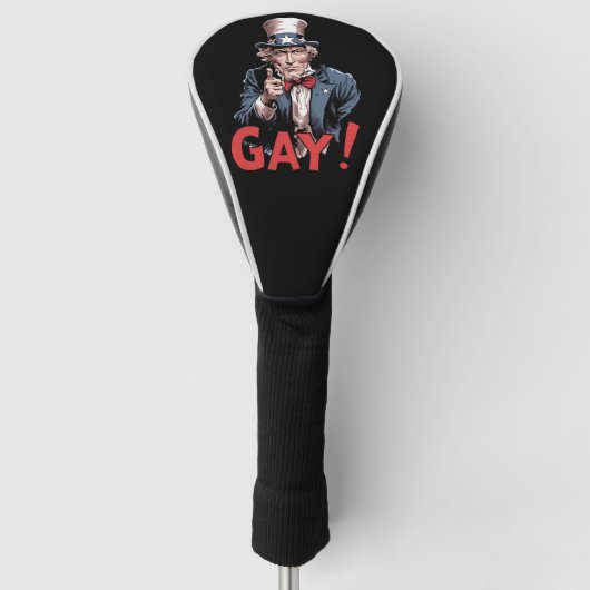 LGBT Gay Ally Pride Maand Grappig Golfheadcover (Voorkant)