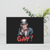 LGBT Gay Ally Pride Maand Grappig Kaart (Staand voorkant)