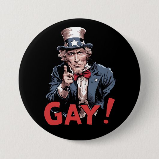 LGBT Gay Ally Pride Maand Grappig Ronde Button 7,6 Cm (Voorkant)