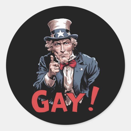 LGBT Gay Ally Pride Maand Grappig Ronde Sticker (Voorkant)