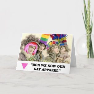 LGBT Gay Apparel Holiday  wenskaart Feestdagen Kaart