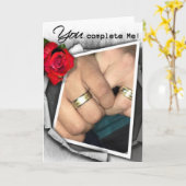 LGBT Gay Jubileum Kaart. Lege binnenkant Kaart (Gele Bloem)