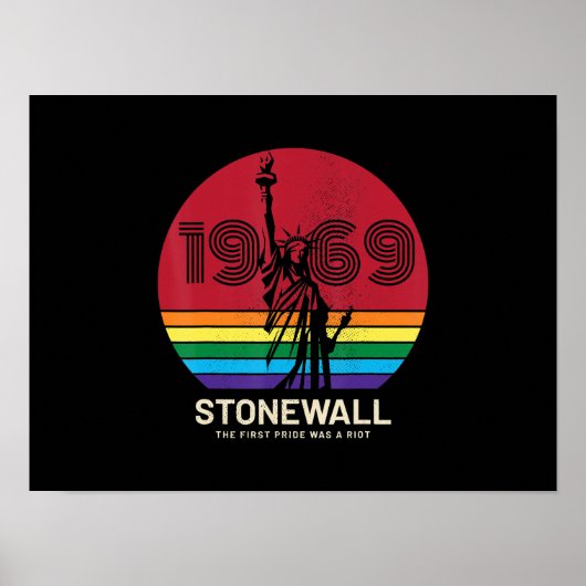 Lgbt Gay Lesbian Pride 52e Jubileum Stonewall Poster (Voorkant)