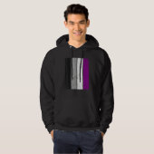 LGBT Gay Lesbian Pride Support LGBTQ Flag Asexual Hoodie (Voorkant volledig)