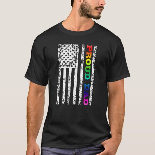 LGBT Gay Lesbian Proud Pap T-shirt (Voorkant)