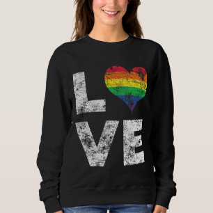 LGBT Gay Lesbisch Pride Vlag  Liefde Hart Pri Trui