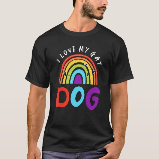 Lgbt Gay Mannen Pride Flag Regenboog Flag I Love M T-shirt (Voorkant)