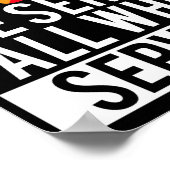 LGBT Gay Militaire Pride We dienen iedereen die he Poster (Hoek)