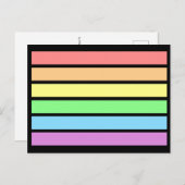 LGBT Gay Pastel Pride Rainbow Flag Colors Briefkaa Briefkaart (Voorkant / Achterkant)