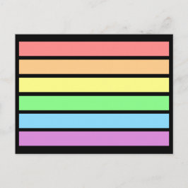 LGBT Gay Pastel Pride Rainbow Flag Colors Briefkaa Briefkaart