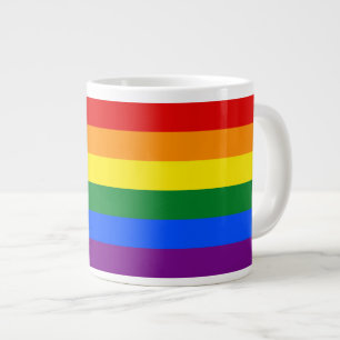 LGBT Gay Pride 6-Stripe regenboogvlag Grote Koffiekop