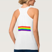 LGBT Gay Pride Basic 6 Kleur Regenboog Tanktop (Achterkant)