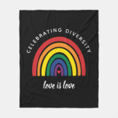 LGBT Gay Pride die diversity Love vieren Fleece Deken (Voorkant)