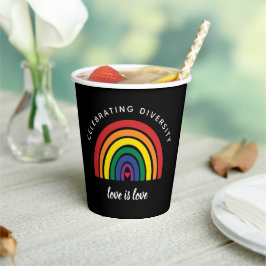 LGBT Gay Pride die diversity Love vieren Papieren Bekers