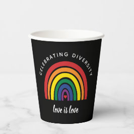 LGBT Gay Pride die diversity Love vieren Papieren Bekers