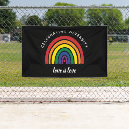 LGBT Gay Pride die diversity Love vieren Spandoek