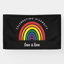LGBT Gay Pride die diversity Love vieren Spandoek