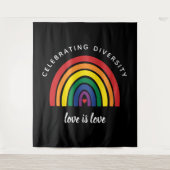 LGBT Gay Pride die diversity Love vieren Wandkleed (Voorkant)