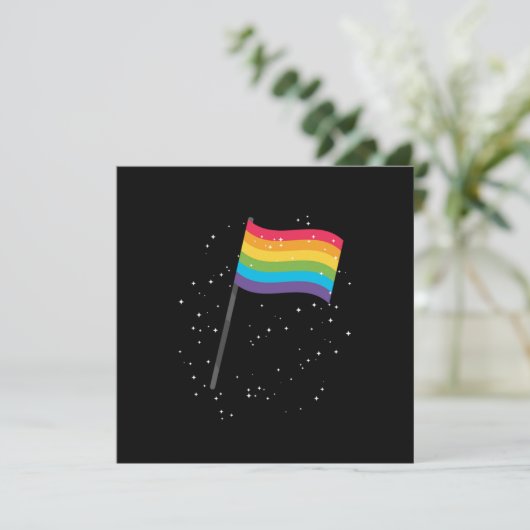 LGBT Gay Pride Equality Flag Gift Kaart (Staand voorkant)