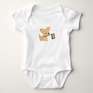 LGBT Gay Pride Flag Chihuahua Romper