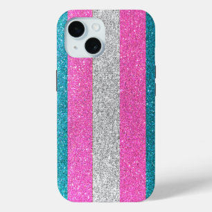 LGBT Gay Pride Glam Glitter Sparkle Metallic Chiqu iPhone 15 Case