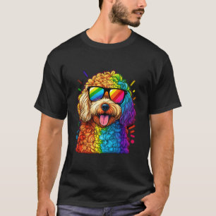 LGBT Gay Pride Goldendoodle hond T-shirt