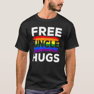 LGBT Gay Pride Gratis Uncle Hugs Matching Support  T-shirt
